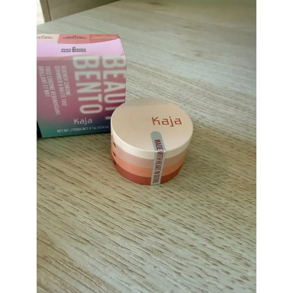 $56 KAJA Beauty Bento Eyeshadow Bundle Neutral Moment + Peach Madeline